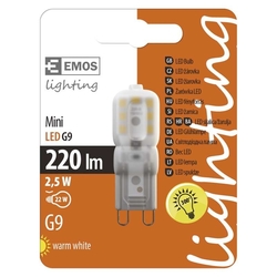 LED ŽIAROVKA G9 2,5W 220LM 3000K TEPLÁ BIELA