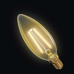 LED ŽIAROVKA E14 2,1W 190LM 2200K SVIEČKA FILAMENT VINTAGE AMBER TEPLÁ BIELA