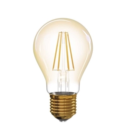 LED ŽIAROVKA E27 4,3W 400LM A60 FILAMENT VINTAGE TEPLÁ BIELA