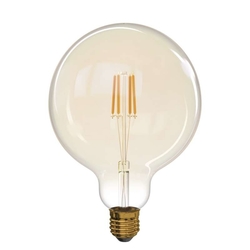 LED ŽIAROVKA E27 4W 470LM 2200K G125 FILAMENT VINTAGE TEPLÁ BIELA