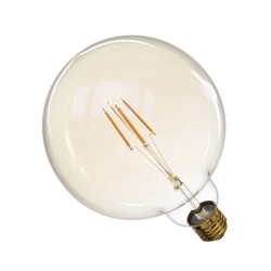 LED ŽIAROVKA E27 4W 470LM 2200K G125 FILAMENT VINTAGE TEPLÁ BIELA