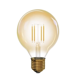 LED ŽIAROVKA E27 4W 470LM 2200K G95 FILAMENT VINTAGE TEPLÁ BIELA