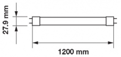 LED TRUBICA T8 18W 1700LM 4000K 120CM G13 DENNÁ BIELA SAMSUNG V-TAC PRO