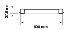 LED TRUBICA T8 10W 850LM 4000K 60CM G13 DENNÁ BIELA SAMSUNG V-TAC PRO