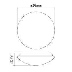 CORI LED 18W 1530LM 4000K IP44