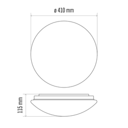 CORI LED 22W 1980LM 4000K SO SENZOROM IP44