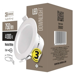 LED DOWNLIGHT 7,5W 750LM 4000K EMOS