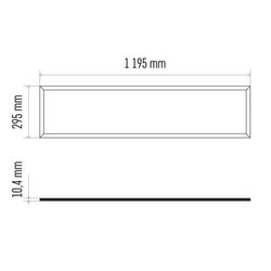 LED PANEL 40W 1200 X 300 MM 4240LM 4000K DENNÁ BIELA PROFI PLUS + ZDROJ