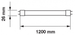 LED TRUBICA T8 18W 1530LM 120CM NA MÄSO