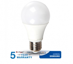 LED ŽIAROVKA E27 9W 806LM 4000K A60 DENNÁ BIELA SAMSUNG V-TAC PRO