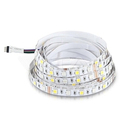 1M - PÁSIK SMD5050 60 LED/M RGB+BIELA 12V IP20 V-TAC