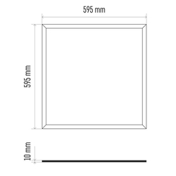 LED PANEL PROFI 40W 600 X 600 MM 4400LM 4000K DENNÁ BIELA + ZDROJ