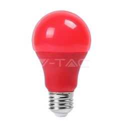 LED ŽIAROVKA E27 9W 270LM A60 ČERVENÁ