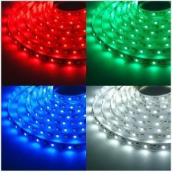 1M - PÁSIK SMD5050 60 LED/M RGB+BIELA 12V IP20 V-TAC