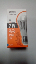 LED žiarovka 7W E27 A60 5700K