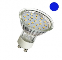 LED ŽIAROVKA GU10 1W 80LM MODRÁ
