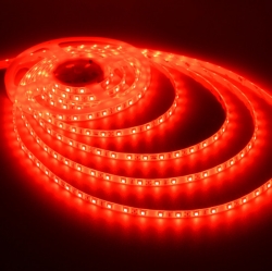 1M - PÁSIK SMD3528 60 LED/M ČERVENÝ 12V IP65 VODEODOLNÝ