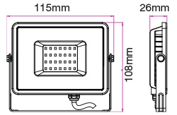 LED REFLEKTOR 10W 800LM 6400K SMD ŠEDÝ SAMSUNG V-TAC PRO