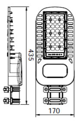 POULIČNÉ SVIETIDLO LED 50W 6000LM 4000K SAMSUNG V-TAC PRO